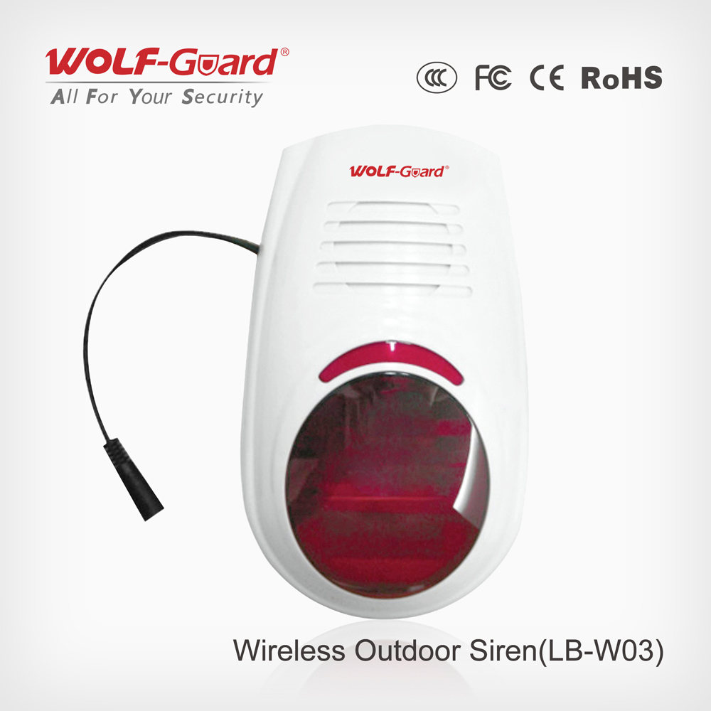 Hot Siren Alarm! ! ! Wireless Outdoor Siren with Flash Wireless Strobe Light with Siren with Waterproof Function! !