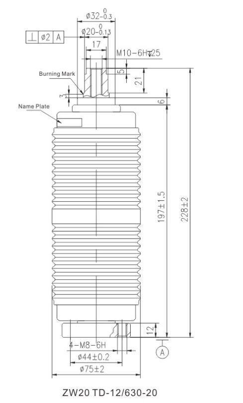 Zn20 Vacuum Interrupter for Outdoor Circuit Breaker (204C)