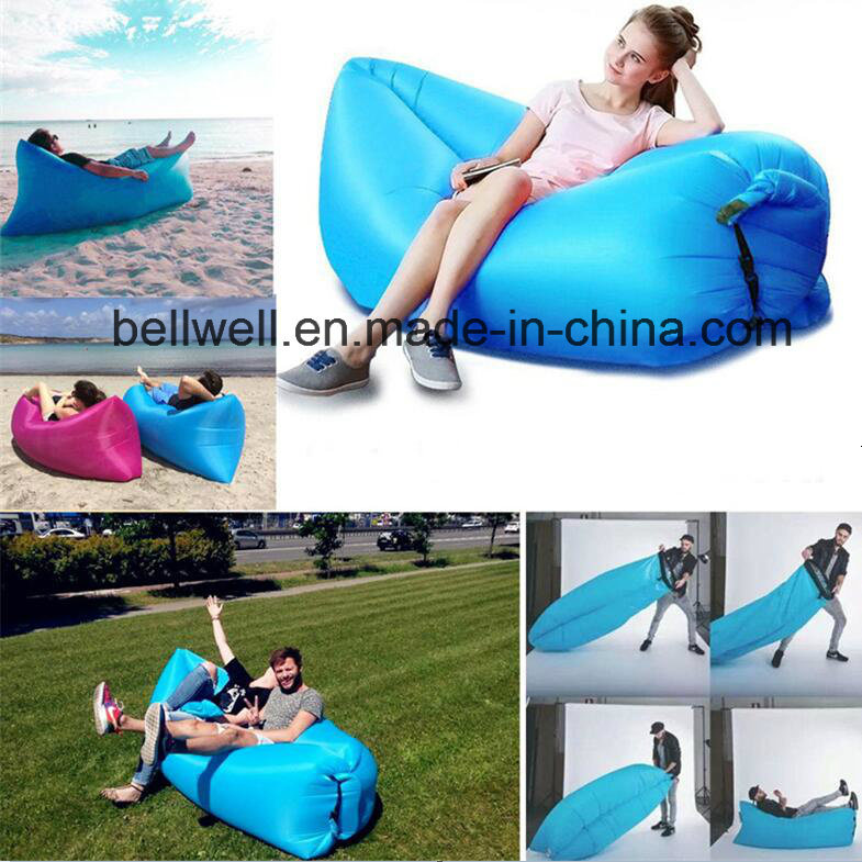 Inflatable Portable Outdoor or Indoor Lazy Bed for Camping, Beach