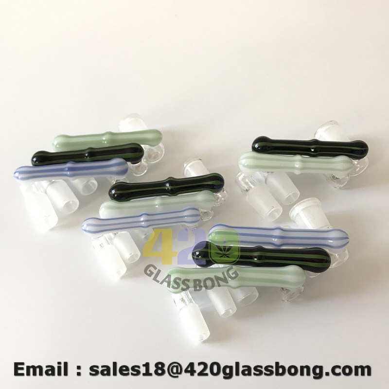 Glass Water Smoking Pipe 14mm/18mm Male Joint Glass Bowls and Adapters