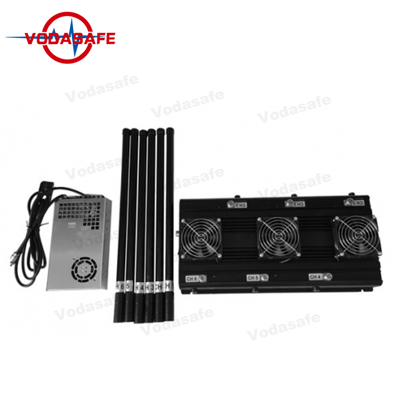 High Quality Best WiFi Signal Jammed, 6 Antenna High Power Wireless Cell Phone WiFi GSM CDMA Bomb Signal Blocker / Jammer