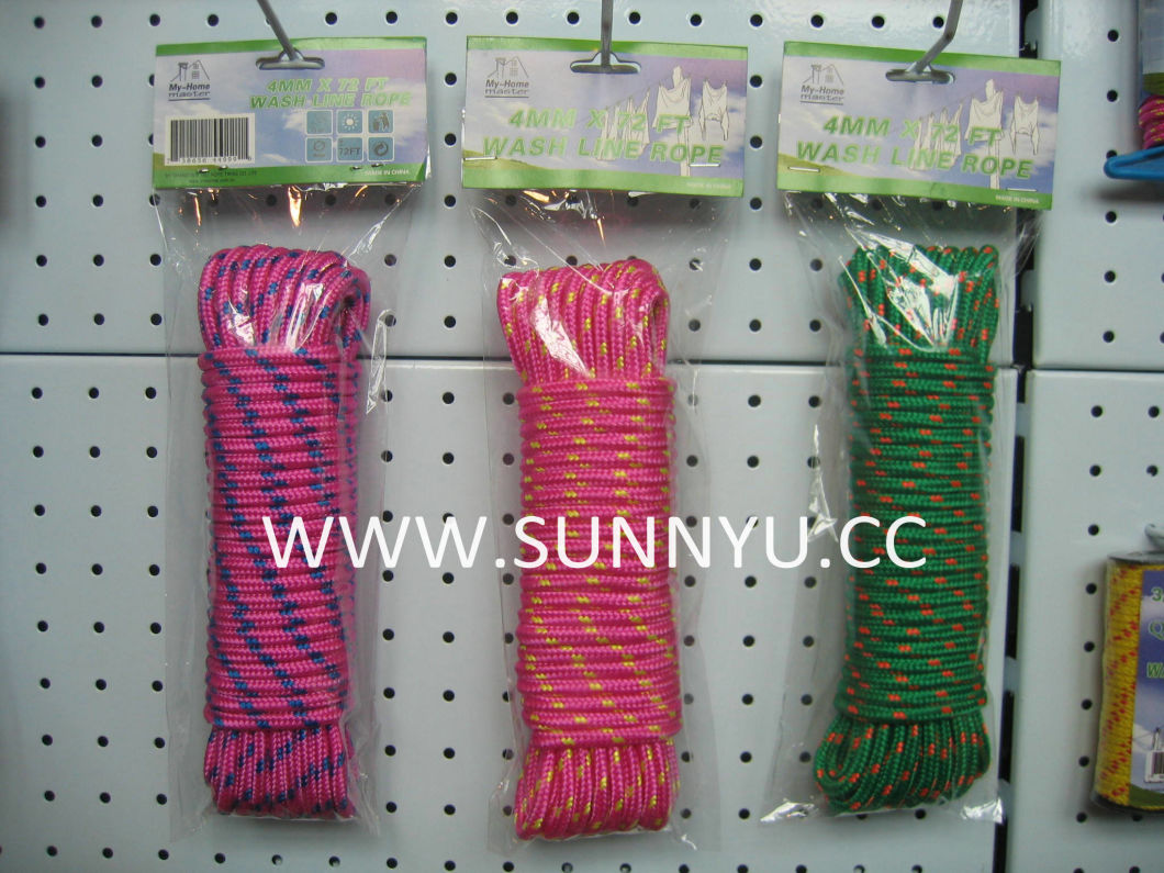Customized Strong Colored Plastic Solid Braided Rope