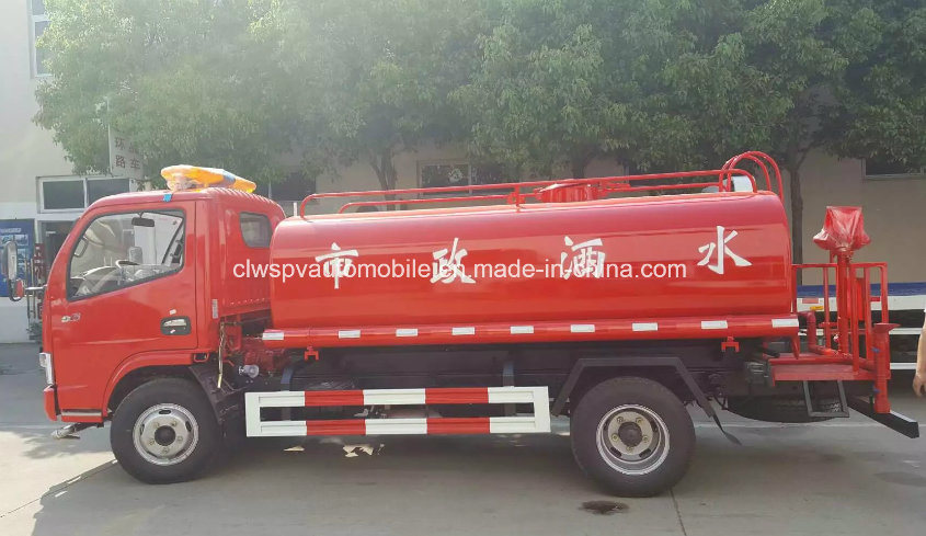 Dongfeng 6 Wheels 5000 Liters Water Fire Fighting Tank Truck