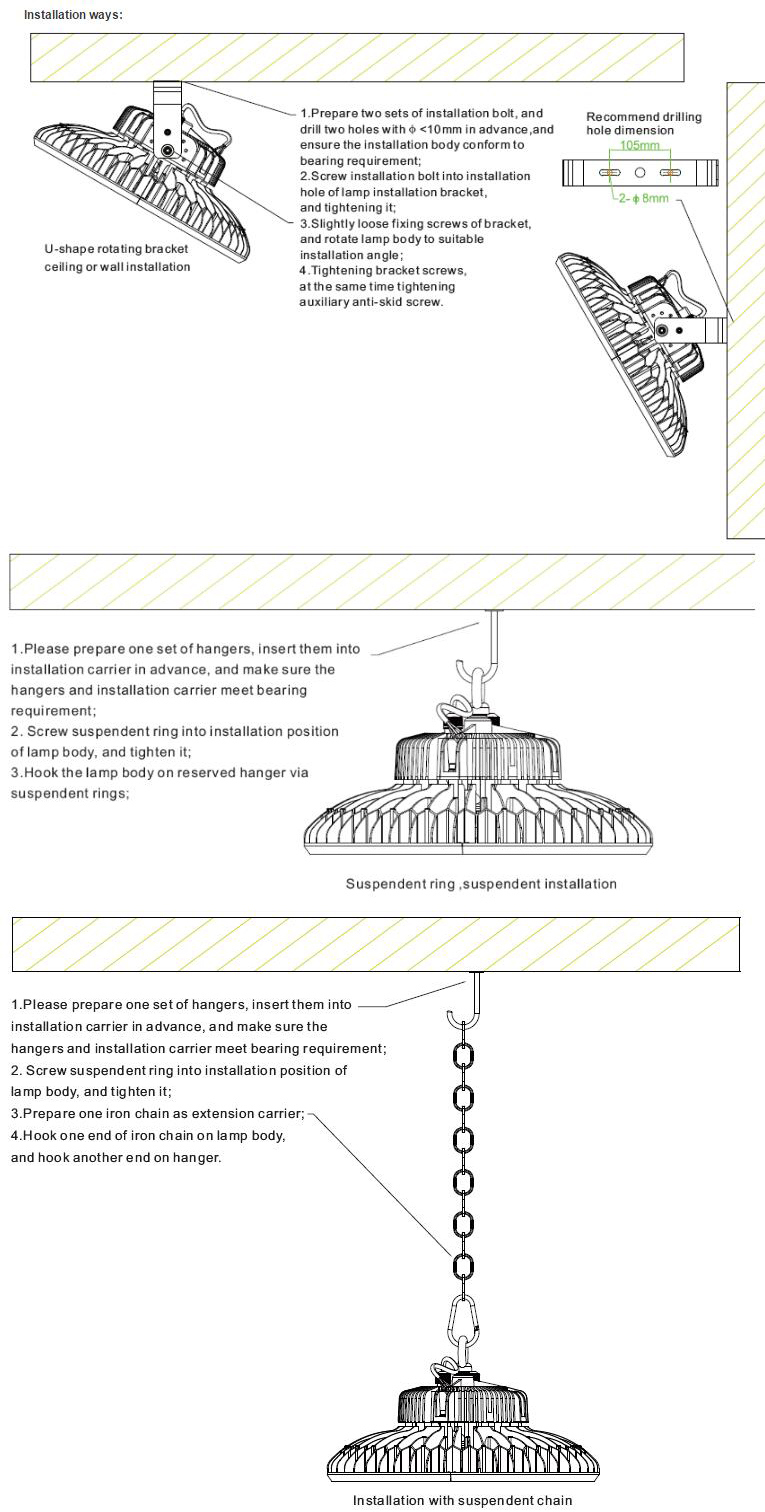 China 150W LED Warehouse Light Supplier for Factory Store Supermarket Station