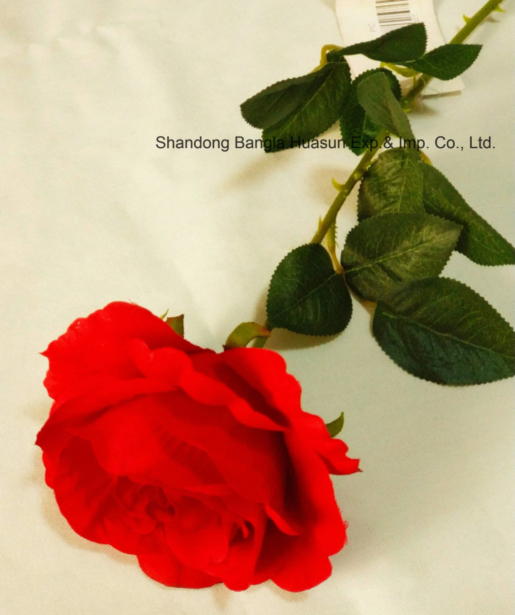 Artifical Silk Flower Single Rose Real Touch for Valentine's Day
