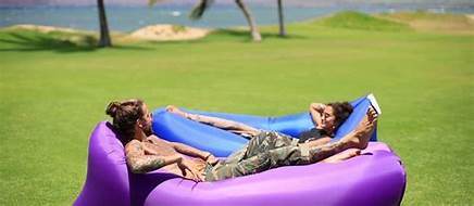 Custom Outdoor Air Sofa Inflatable Loungers Inflatable Sofa with Pillow