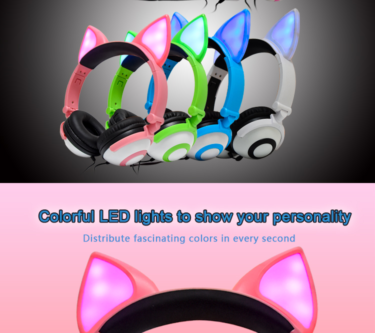 Auscultadores LED LED Headphones