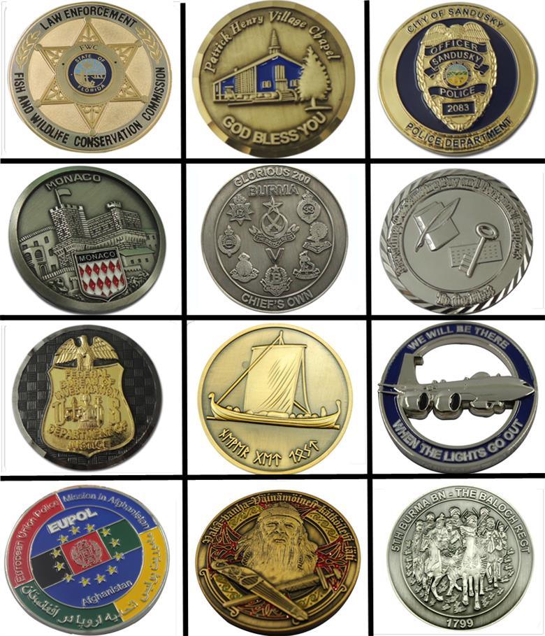 Cheap Metal Souvenir 3D Coins, Custom Challenge Coin