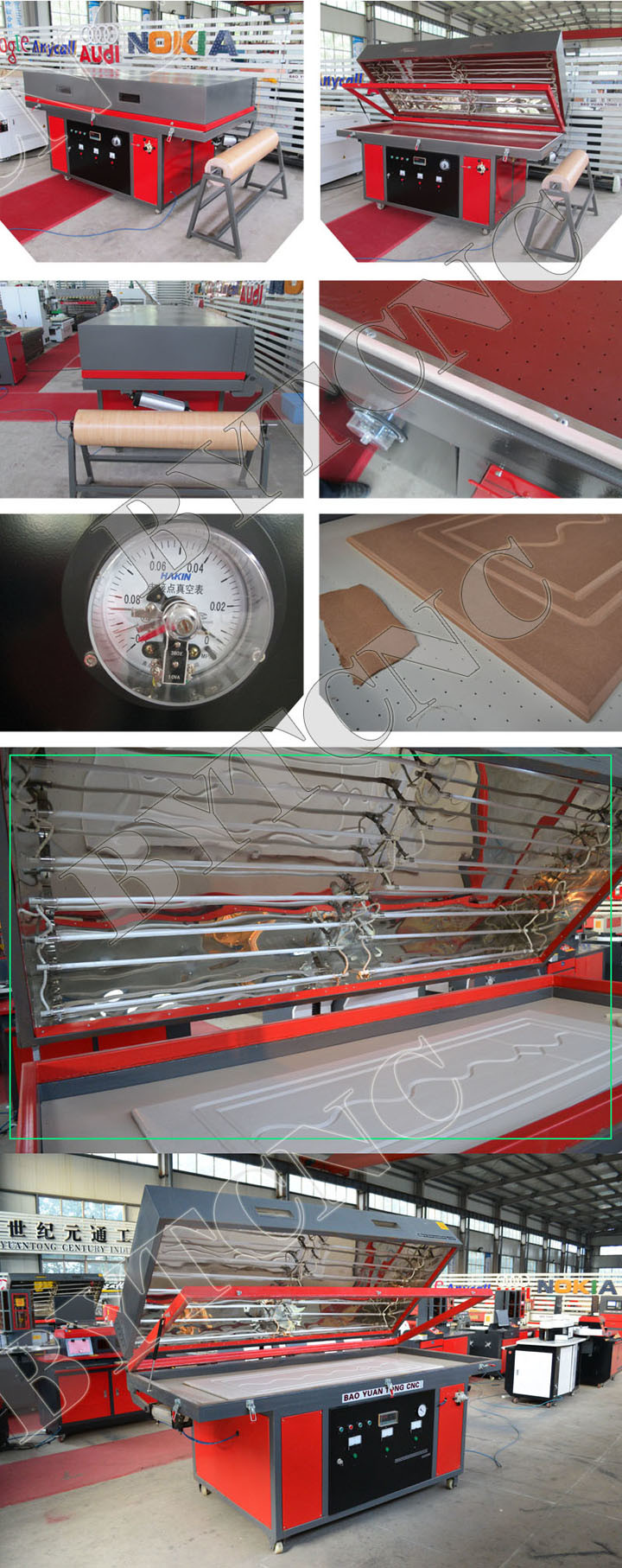 Bytcnc Custom Configuration PVC Wood Door Panel Making Machine