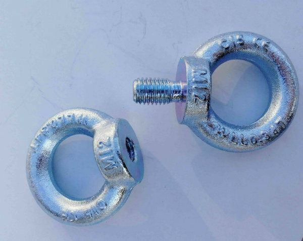 Rigging Hardware Galvanized Carbon Steel Eye Bolt with Screw