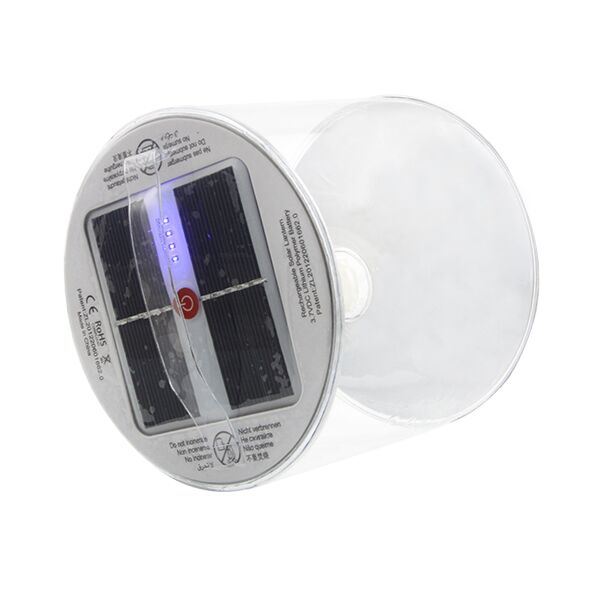 Waterproof Transparent PVC 10LED Rechargeable Inflatable Solar Lantern Inflation Solar Camping Light Emergency Lamp