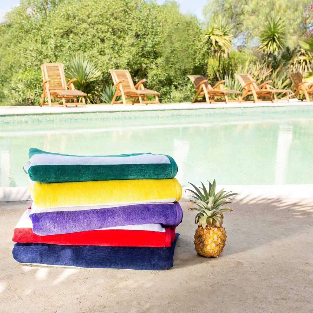 32s High Quality Plain Dyed Towel for Beach (JRD208)