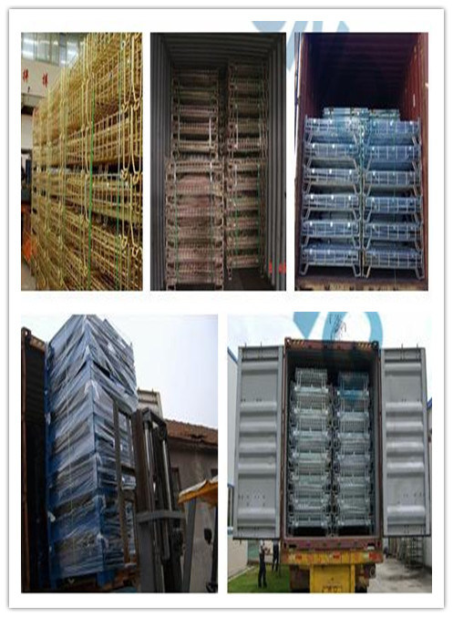 Foldable Wire Mesh Metal Storage Stacking Containers