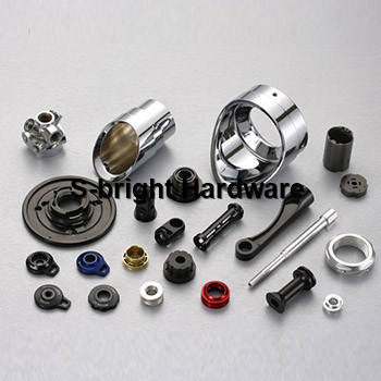 USA Customized Natural Anodized Knurled Aluminium Al6061 CNC Machined Ebrake Button (F-096)