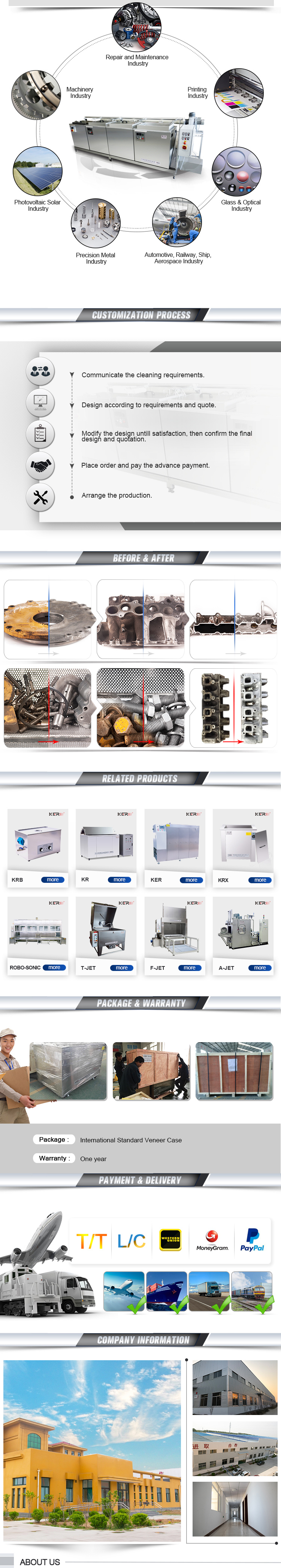 Multi-Stage Industrial Ultrasonic Degreaser for Parts Cleaning Washing