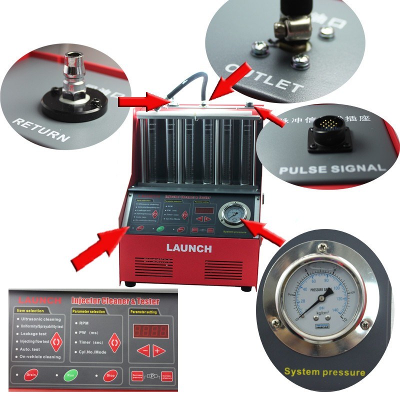 Diagauto 100% Original Launch CNC602A 220V Fule Injector Cleaner & Tester CNC 602A Advanced Electromechanical Machine