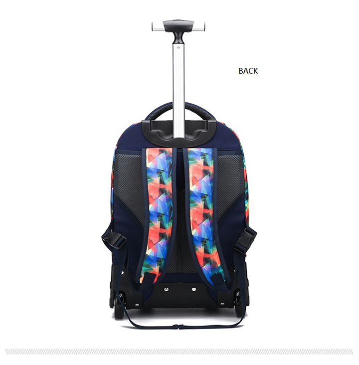 Eminent Trolley Backpack Bag Wheeled Laptop Suitcase School Travel Bag