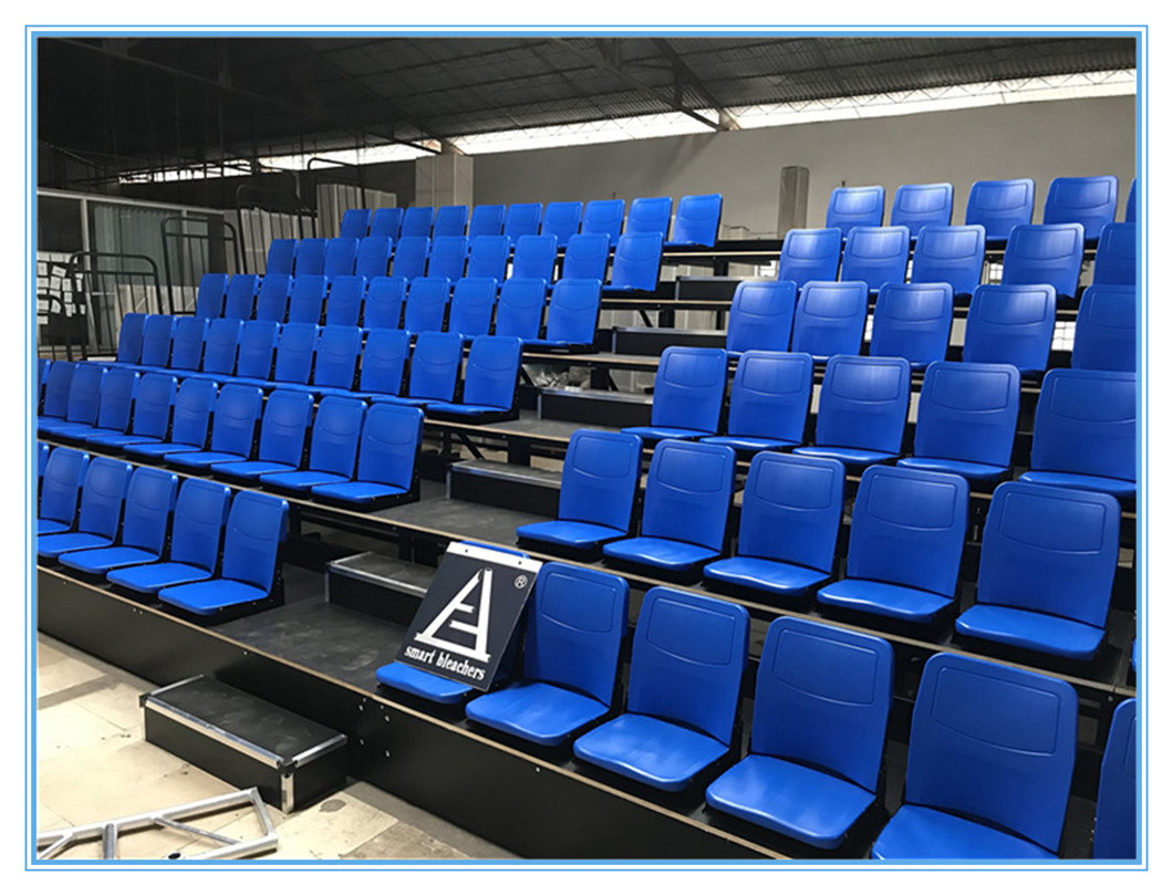 Indoor and Outdoor Retractable HDPE Gym Bleachers Stadium Seatings