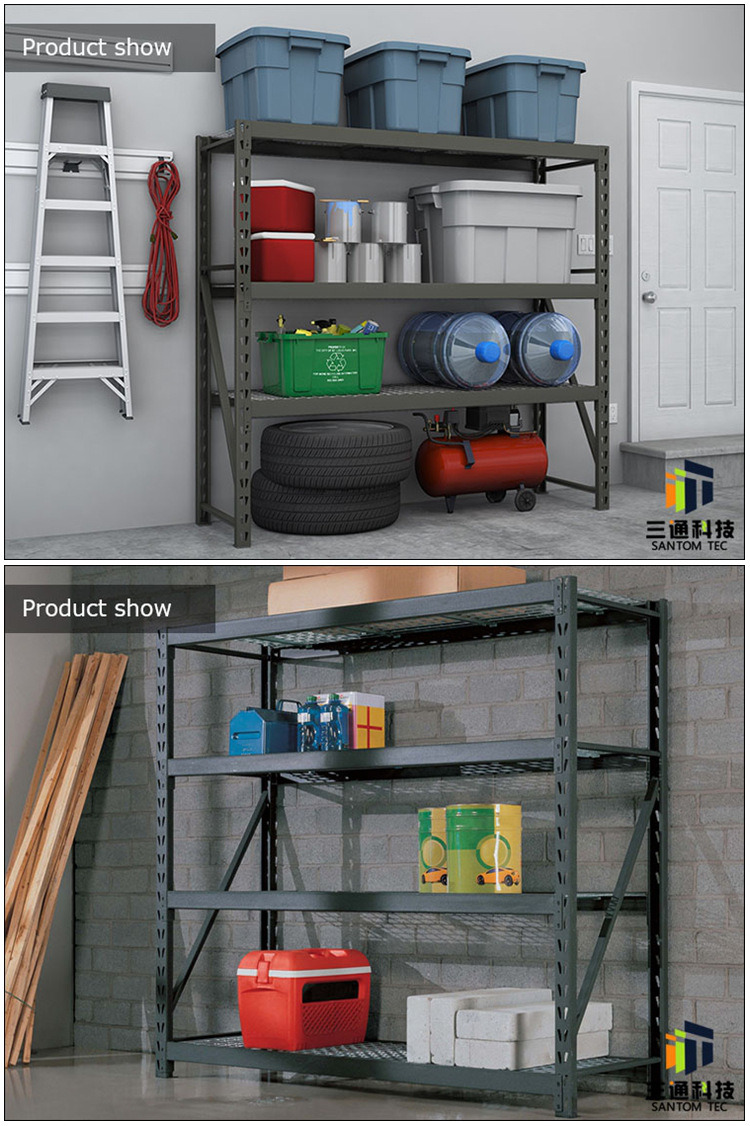Welded Storage Rack with Adjustable Wire Shelves