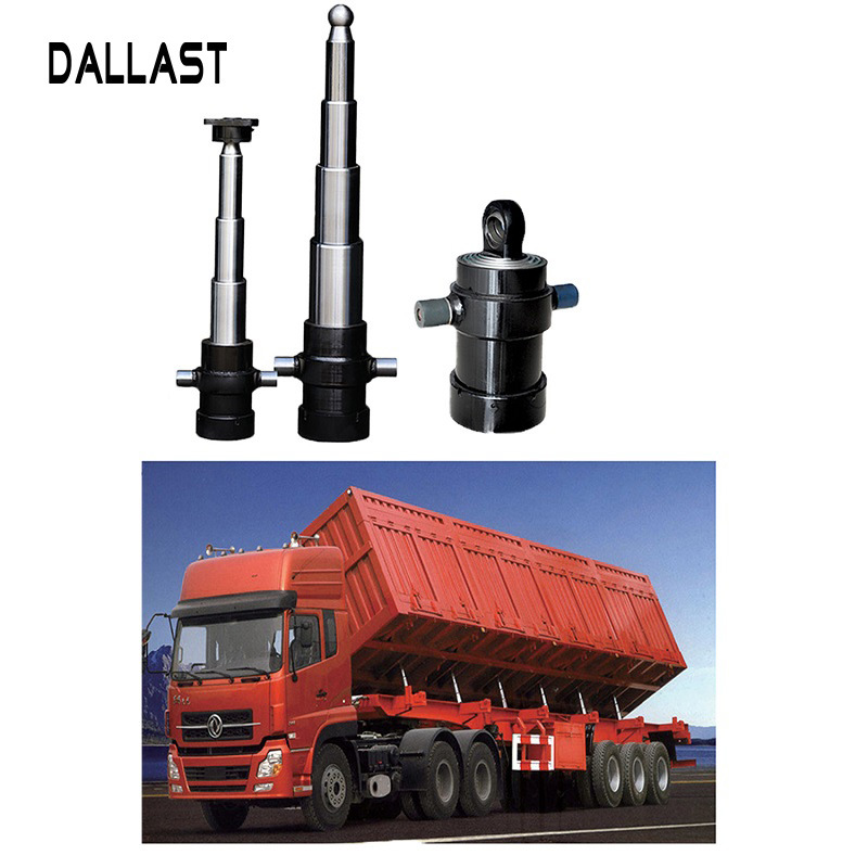 Hyva Single Acting Hydraullic Cylinder Telescopic Used in Dump Truck