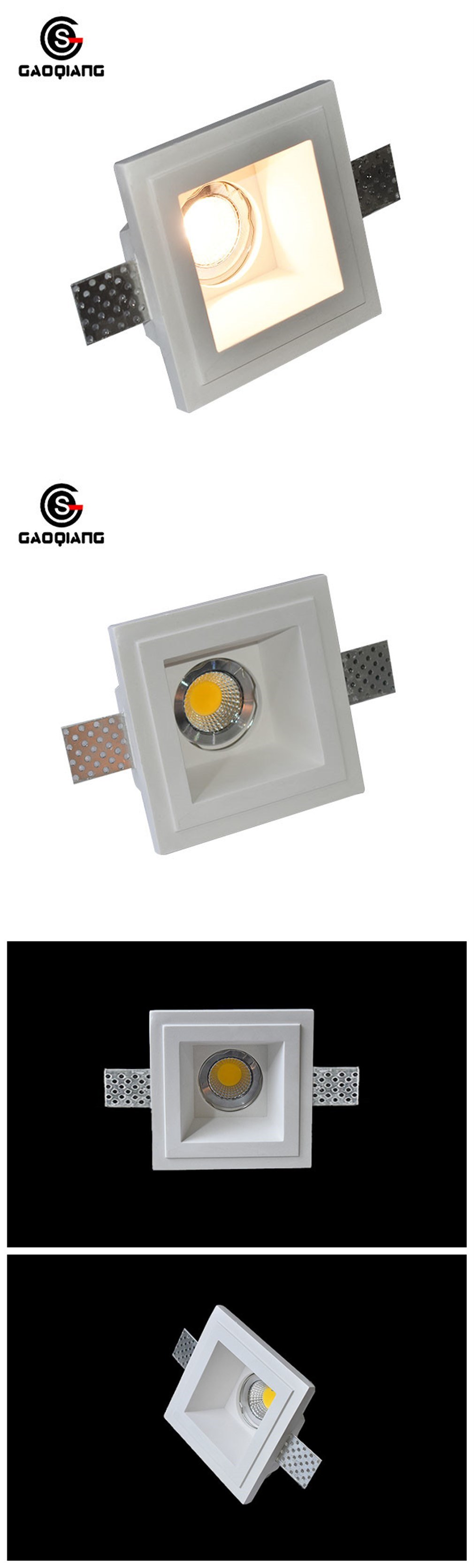 Energy Saving LED Recessed Ceiling Down Light Gypsum Housing Gqd5023