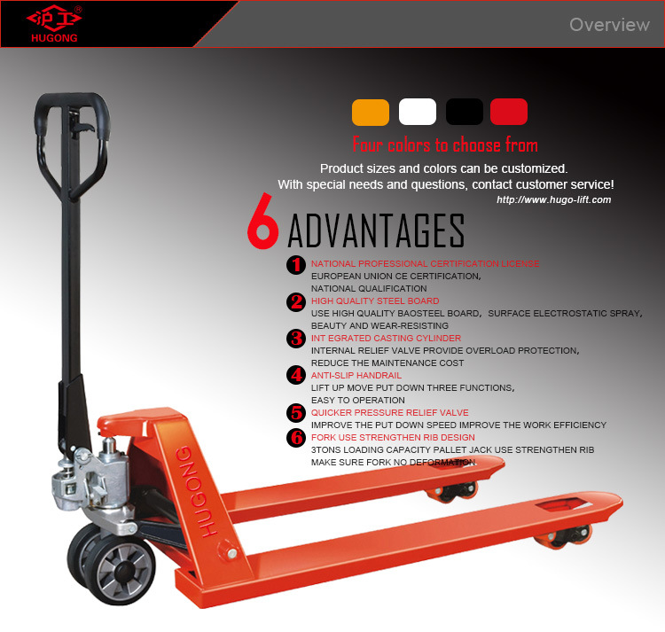 3 Ton Hydraulic Hand Pallet Jack Lift