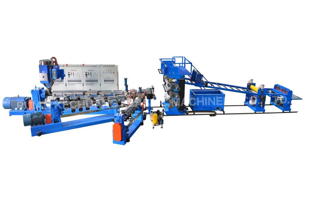 Recycling ABS PC Sheet Extruder Machine, Plastic Two Screws Extruder