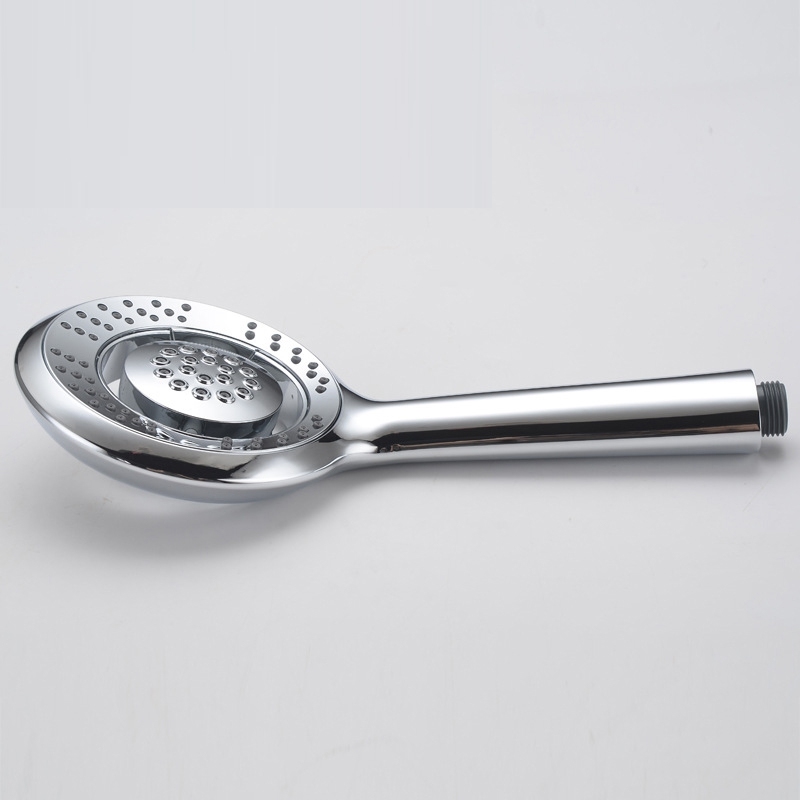 Spring 360 Degree Bath Shower Head Water Saving with Chrome Rainfall Round Handheld Showerhead