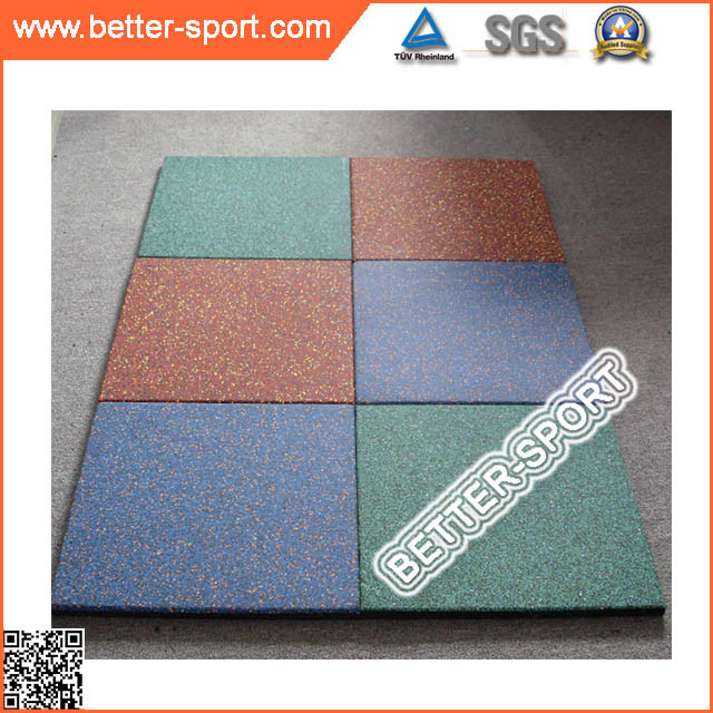 Colorful Safety Children Playground Rubber Paver Tile