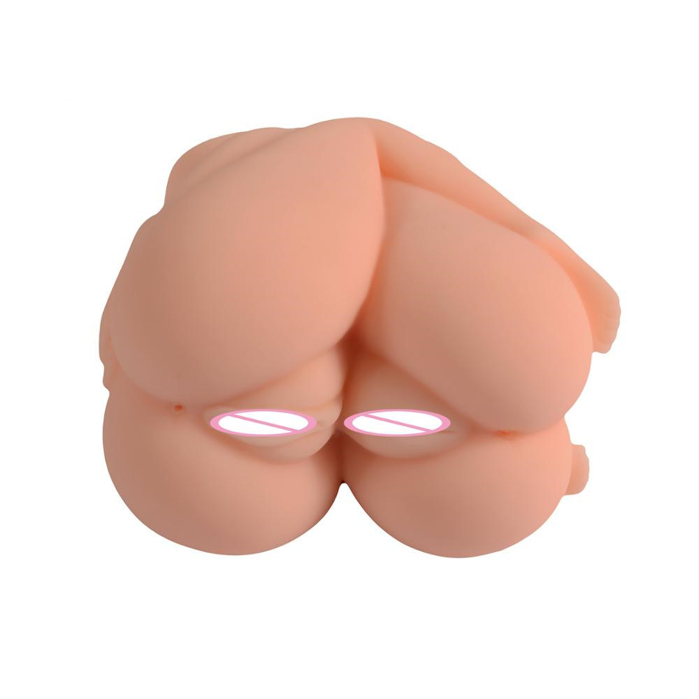 New Product Double Pussy and Lifelike Artificial Vagina Ass Sex Toy