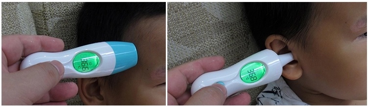 The Most Popular Tricolor Backlight Electronic Digital Human Body Thermometer Infrared Forehead Thermometer Ear Thermometer