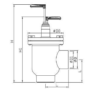 Dn100-Dn350 Butt Welding Angle Stop and Check Valve