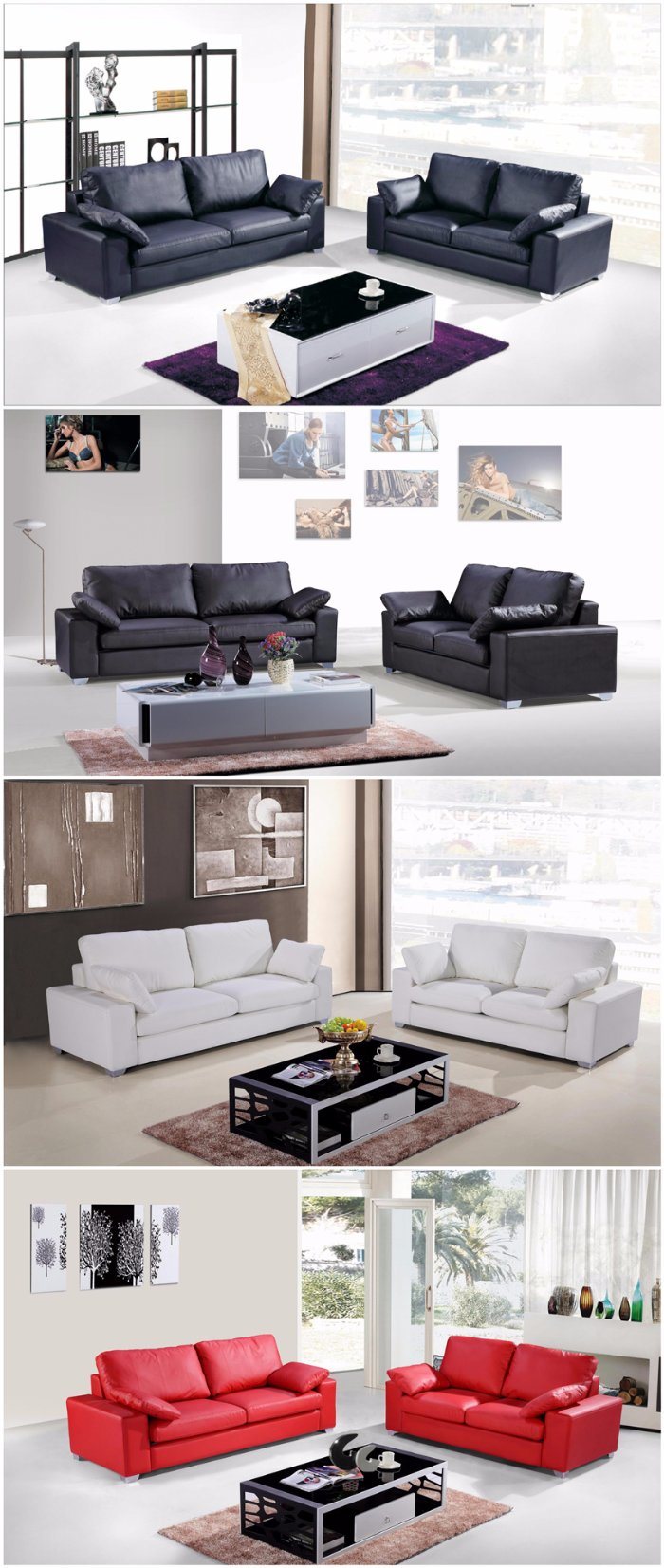 Modern Fashion Germany Living Room Leather Sofa