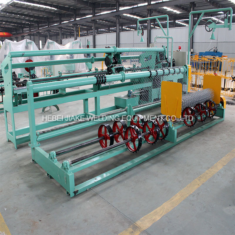 Fully Auto Double Wire Diamond Mesh Making Chain Link Fence Machine