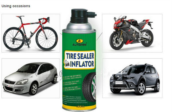 Tire Sealer Inflator Spray Tyre Repair Spray, Tire Sealant and Inflator 400ml/500ml Free Sample