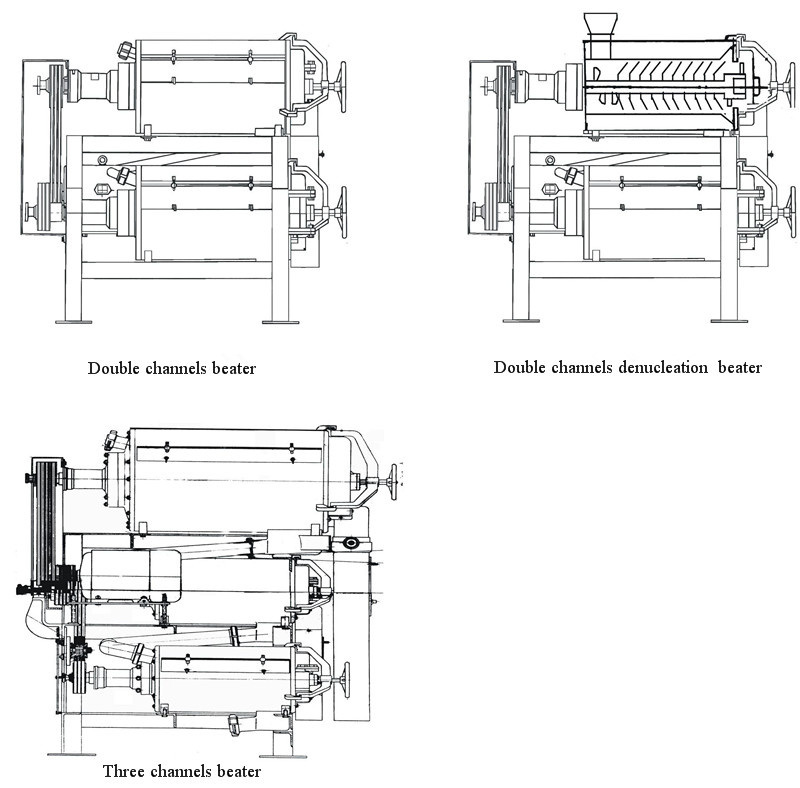 Best Selling Double Channel Fruit Pulp Machine