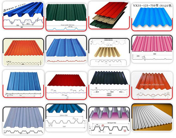 Galvanized Steel Floor Decking Roof Tile Plate Roll Forming Machine