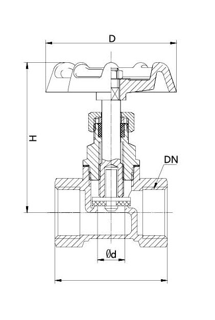 Stop Valve 1/2''-2''inch with Plastic Wheel Handle