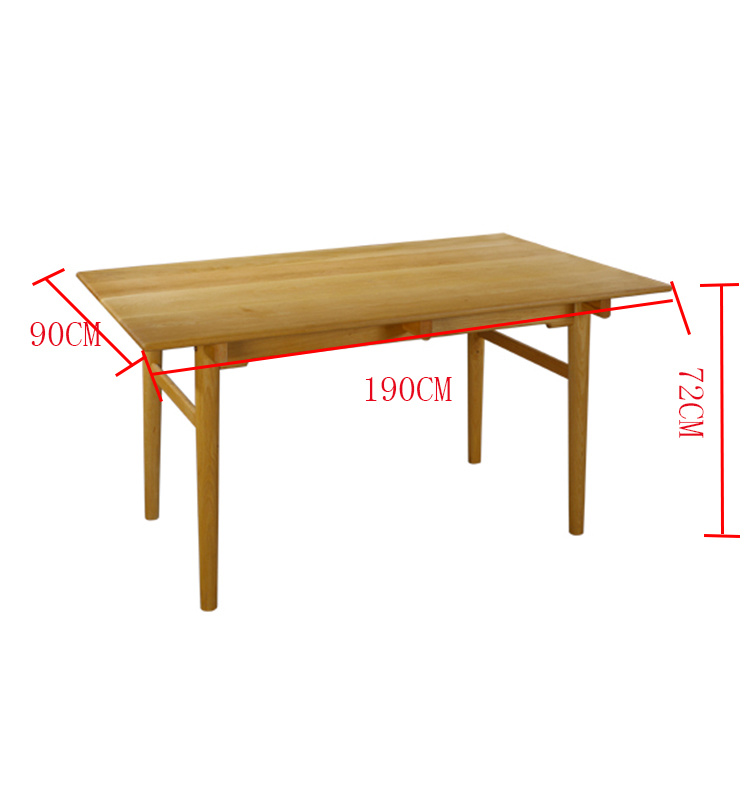 2018 Modern Wooden Furniture Dining Hotel Table