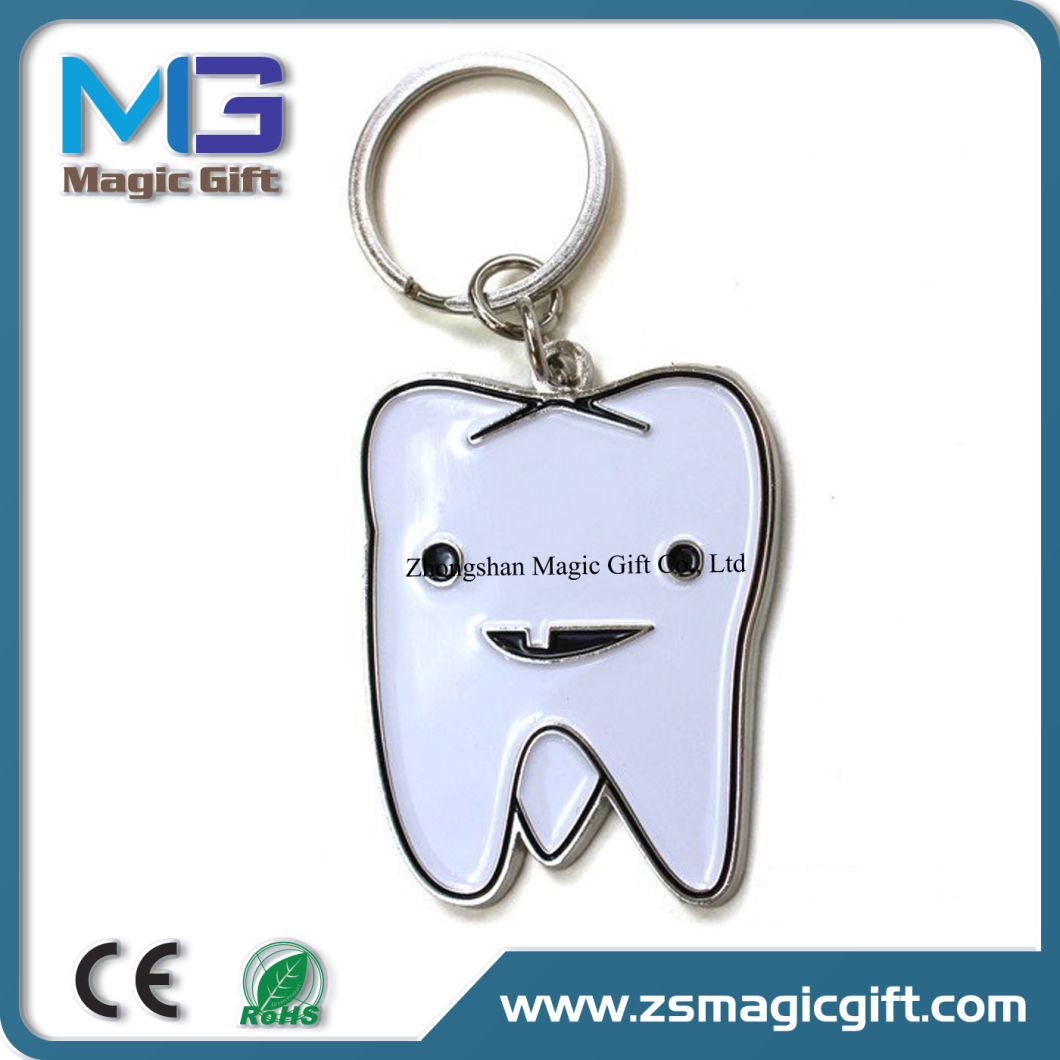 Hot Sales Customized Love Tooth Metal Keychain