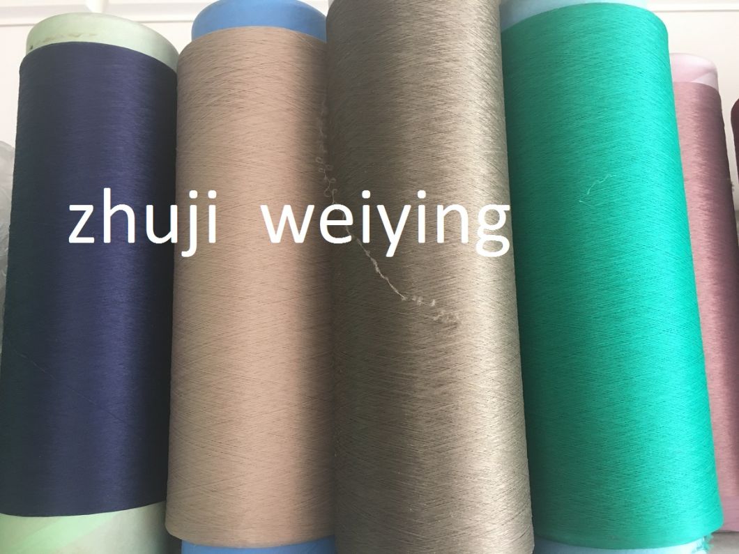 4075 Spun Spandex Polyester Filament Yarn for Knitting