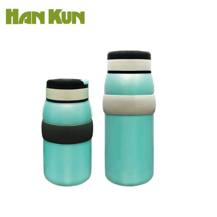 2018 New Design Double Wall Stainless Steel Vacuum Bottle with Handle (HK-8812)