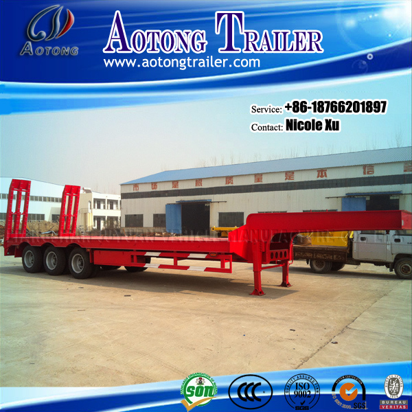 50-80 Tons Over Heavy Cargo Transportation Low Bed Semi Trailer