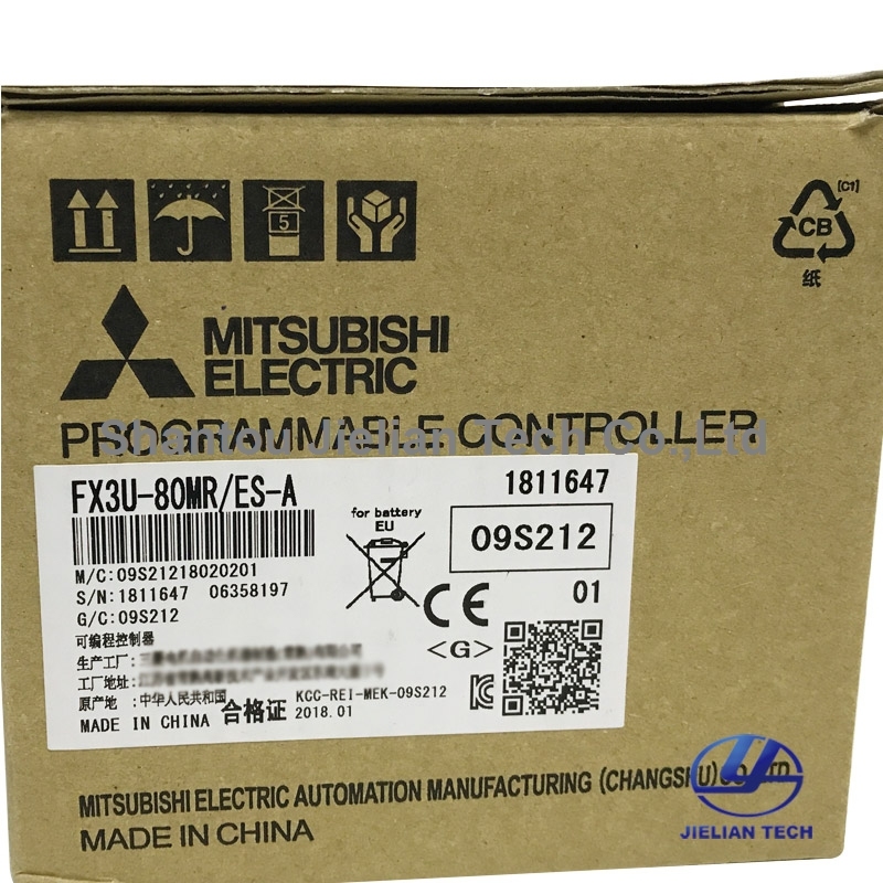 100-240VDC Mitsubishi Programmable Logic Controller PLC Fx3u-80mr/Es-a