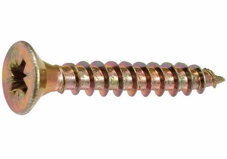 DIN7505 Single/Double Countersunk Head Galvanized Chipboard Screws