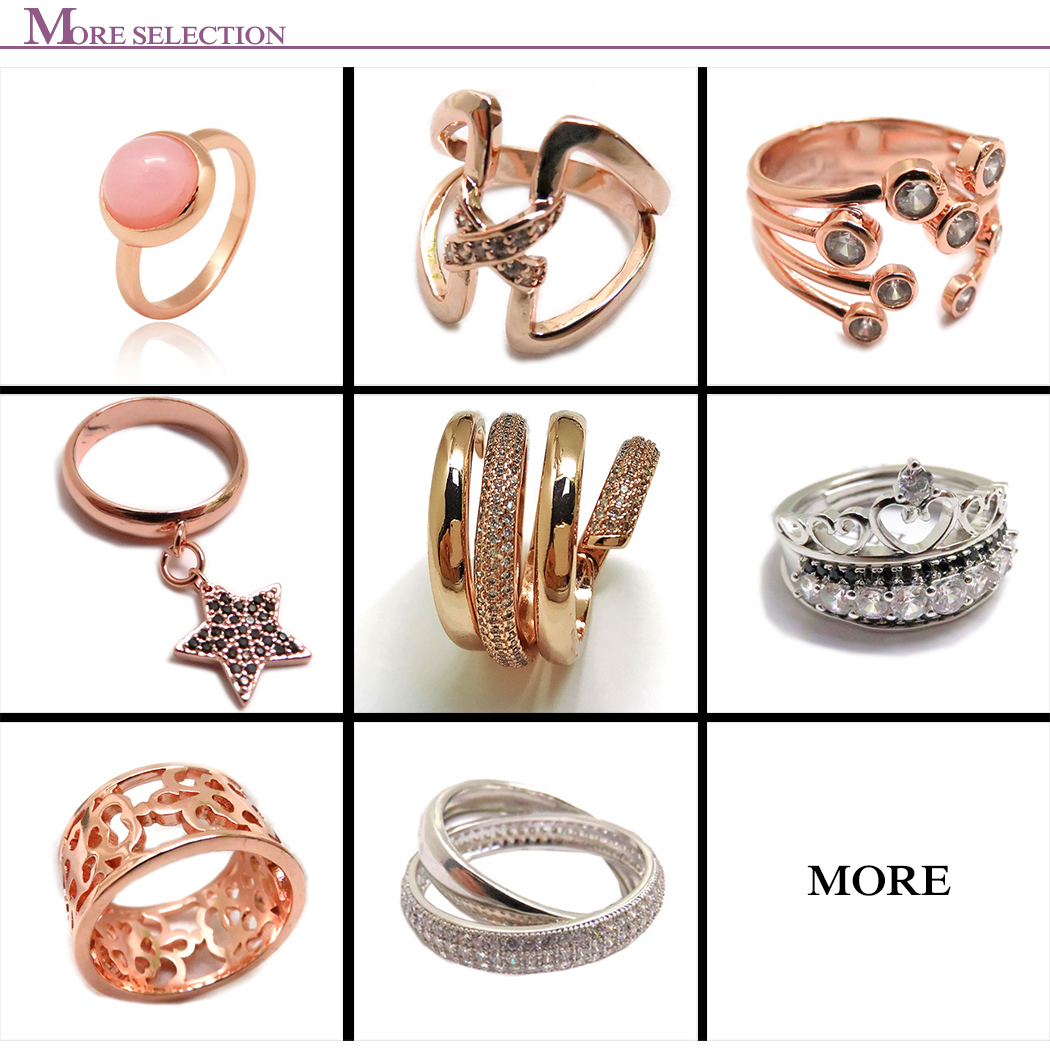 Wholesale Fashion Jewelry Finger Ring with Synthetic Diamond