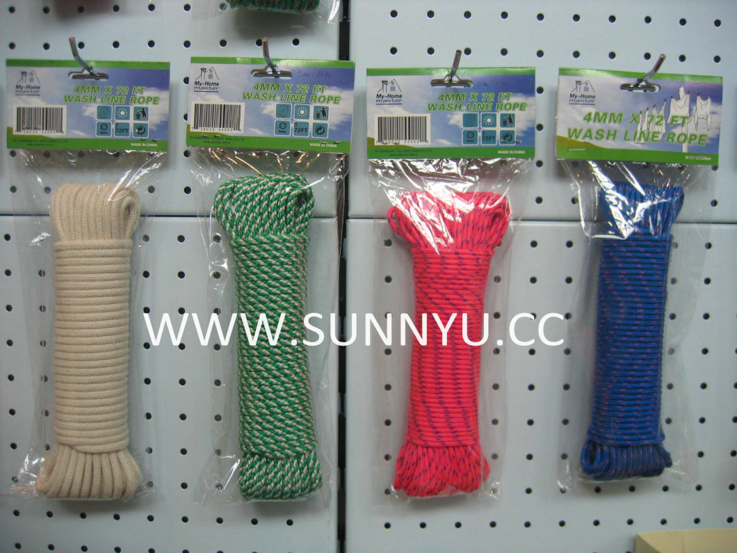 Customized Strong Colored Plastic Solid Braided Rope