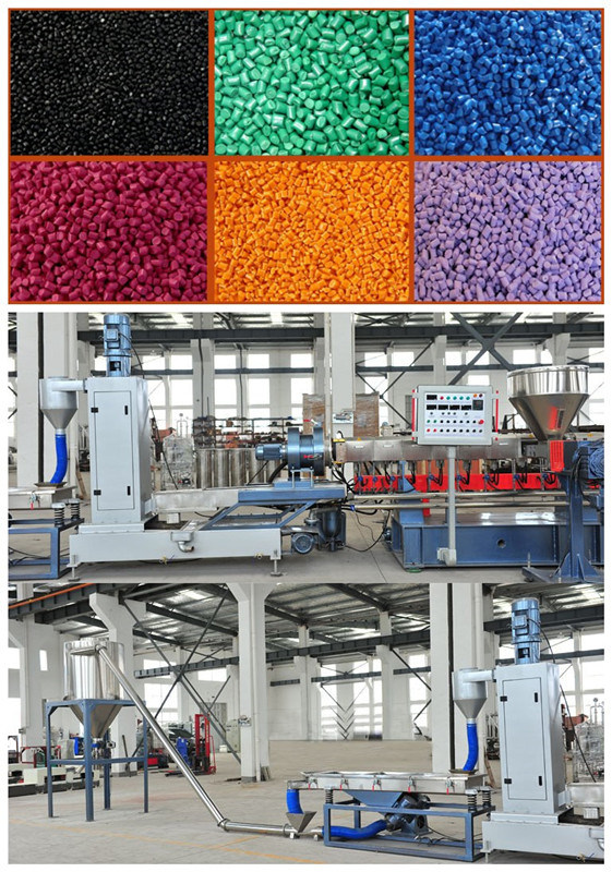 Tse Color Masterbatch Twin Screw Pelletizing Extruder