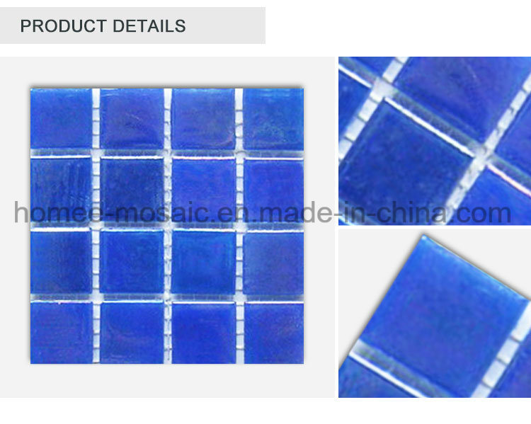 Wholesale Cobalt Glass Swimming Pool Mosaic Pool Glass Tile