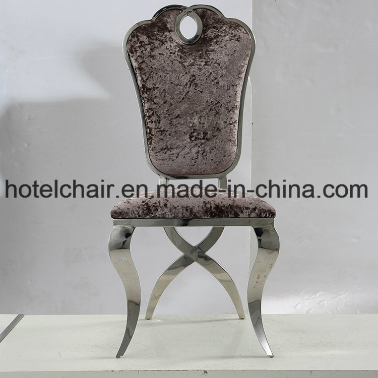 High Class Stainless Steel with Velvet Dining Chair